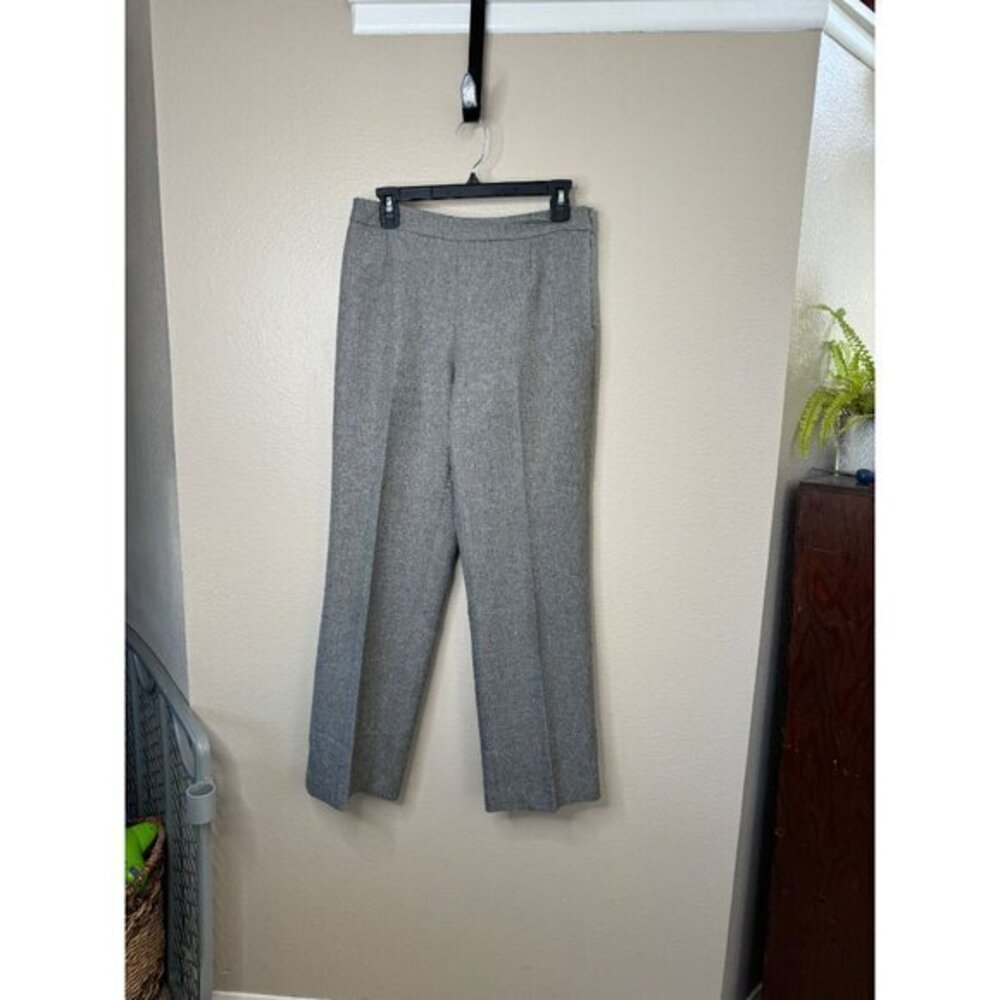 Le Suit Women's Gray‎ Dress Pants  Size 6 straight leg pleated